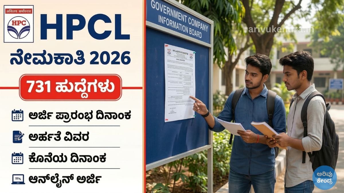 HPCL Recruitment 2026: ಹಿಂದೂಸ್ತಾನ್ ಪೆಟ್ರೋಲಿಯಂನಲ್ಲಿ 731 ಹುದ್ದೆಗಳ ನೇಮಕಾತಿ – ಅರ್ಜಿ ಮಾಡುವ ಮೊದಲು ಅಭ್ಯರ್ಥಿಗಳು ಗಮನಿಸಬೇಕಾದ ವಿಷಯಗಳು