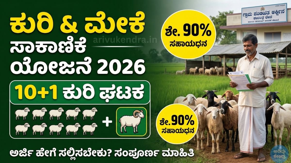 ಕುರಿ ಮತ್ತು ಮೇಕೆ ಸಾಕಾಣಿಕೆ ಯೋಜನೆ 2026: 10+1 ಕುರಿ ಖರೀದಿಗೆ ಶೇ. 90% ಸಹಾಯಧನ; ಅರ್ಜಿ ಸಲ್ಲಿಸುವ ಸಂಪೂರ್ಣ ಮಾಹಿತಿ